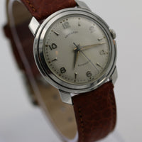 1960s Hamilton Men's Swiss Automatic 17Jwl Fancy Lugs Silver Watch w/ Strap