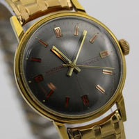 1950s Hamilton - Vantage Men's Gold 17Jwl Extra Clean Unique Dial Watch w/ Bracelet