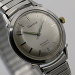 1950s Hamilton / Vantage Men's Automatic 21Jwl Extra Clean Unique Bezel Silver Watch w/ Bracelet