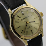 1980 Bulova-Caravelle Gold 17Jwl Made in France Watch w/ New DeBeer Alligator Strap