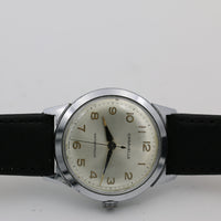 1967 Bulova/Caravelle Men's Silver Interesting Dial Watch w/ Strap