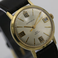 1972 Bulova-Caravelle Gold Calendar XL Watch with Strap