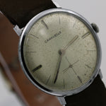 1963 Bulova/Caravelle Men's Made in France Silver Watch w/ Strap