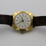 1975 Bulova-Caravelle Swiss Made Gold Interesting Dial Fully Signed Watch