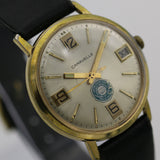1974 Bulova-Caravelle Gold Calendar XL Watch with Hirsch Leather Strap