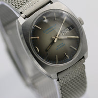 1973 Bulova / Caravelle Men's Swiss 17Jwl Automatic Dual Calendar Silver Watch