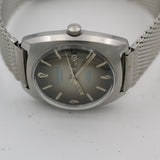 1973 Bulova / Caravelle Men's Swiss 17Jwl Automatic Dual Calendar Silver Watch