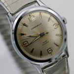 1972 Bulova / Caravelle Men's 17Jwl Fancy Dial Silver Watch w/ Silver Bracelet