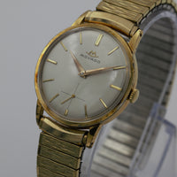 1940s Movado Men's Swiss Made Gold Large Watch w/ Bracelet