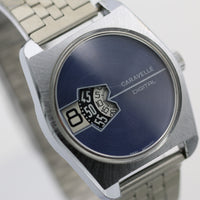 1974 Bulova / Caravelle Men's Silver Digital 17Jwl Made in West Germany Watch w/ Bracelet