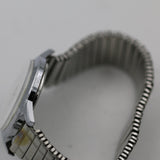 1966 Bulova / Caravelle Men's Large Dial Silver Watch with Silver Bracelet