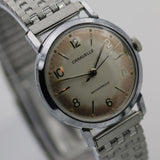 1963 Bulova / Caravelle Men's 17Jwl Fancy Dial Silver Watch w/ Silver Bracelet
