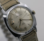 1967 Bulova / Caravelle Men's Silver Watch with Silver Bracelet