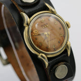 1960s Benrus Men's Swiss Made Automatic Gold Watch w/ Strap