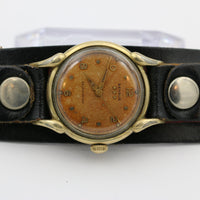 1960s Benrus Men's Swiss Made Automatic Gold Watch w/ Strap