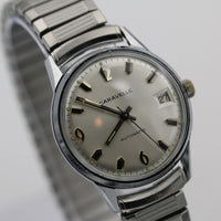 1970 Bulova / Caravelle Men's Swiss 17Jwl Automatic Calendar Silver Watch w/ Bracelet
