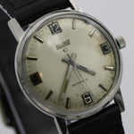 1960s Elgin Men's Silver 17Jwl Automatic Swiss Made Watch w/ Strap