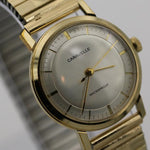 1967 Bulova / Caravelle Men's Gold Interesting Dial Fully Signed Watch w/ Bracelet