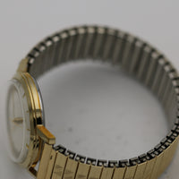 1967 Bulova / Caravelle Men's Gold Interesting Dial Fully Signed Watch w/ Bracelet