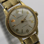 1966 Bulova / Caravelle Mens Gold Interesting Dial and Bezel Watch - w/ Gold Bracelet