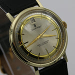 Sovereign Men's Gold Calendar Fancy Dial Watch w/ Strap