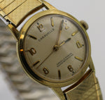 Bulova / Caravelle Men's Gold Swiss Made Watch w/ Bracelet