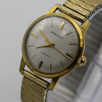 Bulova / Caravelle Men's Gold Swiss Made 17Jwl Watch w/ Bracelet