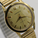 1963 Bulova / Caravelle Mens Gold 17Jwl Swiss Made Watch w/ Bracelet