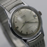 1960s Gruen Men's Swiss Silver 17Jwl Fancy Dial Calendar Watch w/ Bracelet