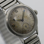 1945 Breguet-Gruen Swiss Men's Automatic Bumper Silver Watch w/ Silver Bracelet