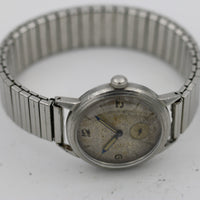 1945 Breguet-Gruen Swiss Men's Automatic Bumper Silver Watch w/ Silver Bracelet