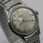 1960s Gruen Men's Swiss Silver 17Jwl Fancy Dial Calendar Watch w/ Bracelet