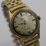 1960s Gruen Swiss Men's Automatic 25Jwl Rose Gold Calendar Watch w/ Bracelet