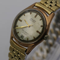 1960s Gruen Swiss Men's Automatic 25Jwl Rose Gold Calendar Watch w/ Bracelet