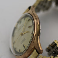 1960s Gruen Swiss Men's Automatic 25Jwl Rose Gold Calendar Watch w/ Bracelet