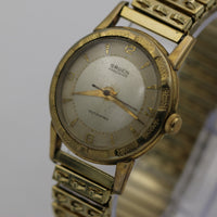 1940s Gruen Swiss Men's Automatic 17Jwl Bumper Fancy Bezel Veri-Thin Gold Watch w/ Bracelet