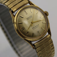 1960s Gruen Swiss Men's Automatic 25Jwl Watch w/ Gold Bracelet