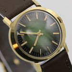 1971 Bulova Men's Swiss 17Jwl Gold Unique Case and Dial Watch