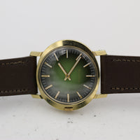 1971 Bulova Men's Swiss 17Jwl Gold Unique Case and Dial Watch