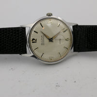 1965 Bulova Men's Swiss Made 17Jwl Silver Thin Watch