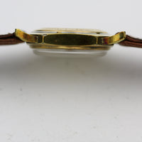 1966 Bulova Men's Automatic 17Jwl Gold Quadrant Dial Watch w/ Ostrich Strap