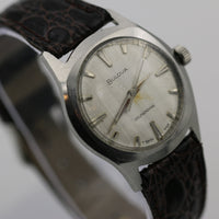 1965 Bulova Men's Swiss Made Automatic 17Jwl Silver Watch