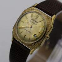 1966 Bulova Men's 10K Gold 30Jwl Automatic USA Watch w/ New Kreisler Lizard