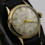 1956 Bulova Men's Automatic 10K Gold 17Jwl Watch w/ Strap