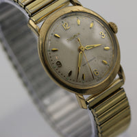1963 Bulova Men's 17Jwl Swiss Made 10K Gold Egg-Shaped Watch w/ Bracelet
