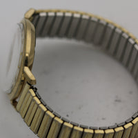 1963 Bulova Men's 17Jwl Swiss Made 10K Gold Egg-Shaped Watch w/ Bracelet