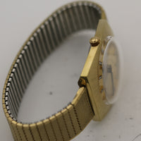 1972 Bulova Men's Gold Swiss Made Whale Hidden Lugs Watch w/ Bracelet