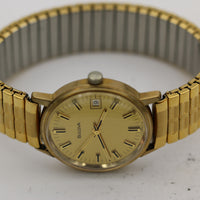 1972 Bulova Men's 17Jwl Gold Calendar Watch w/ Bracelet