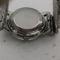 1968 Bulova Men's Swiss Automatic 17Jwl Silver Calendar Quadrant Dial Watch