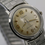 1966 Bulova Men's Automatic 17Jwl Silver Military Dial Swiss Watch w/ Bracelet